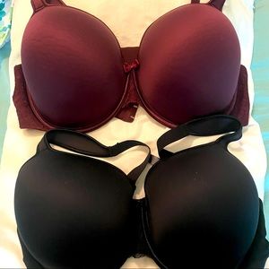 Set of 2 Torrid full coverage bras in 42DD 42E